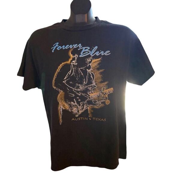 “Forever Blue” Austin, Texas Graphic T-Shirt - Size Medium - Picture 1 of 4
